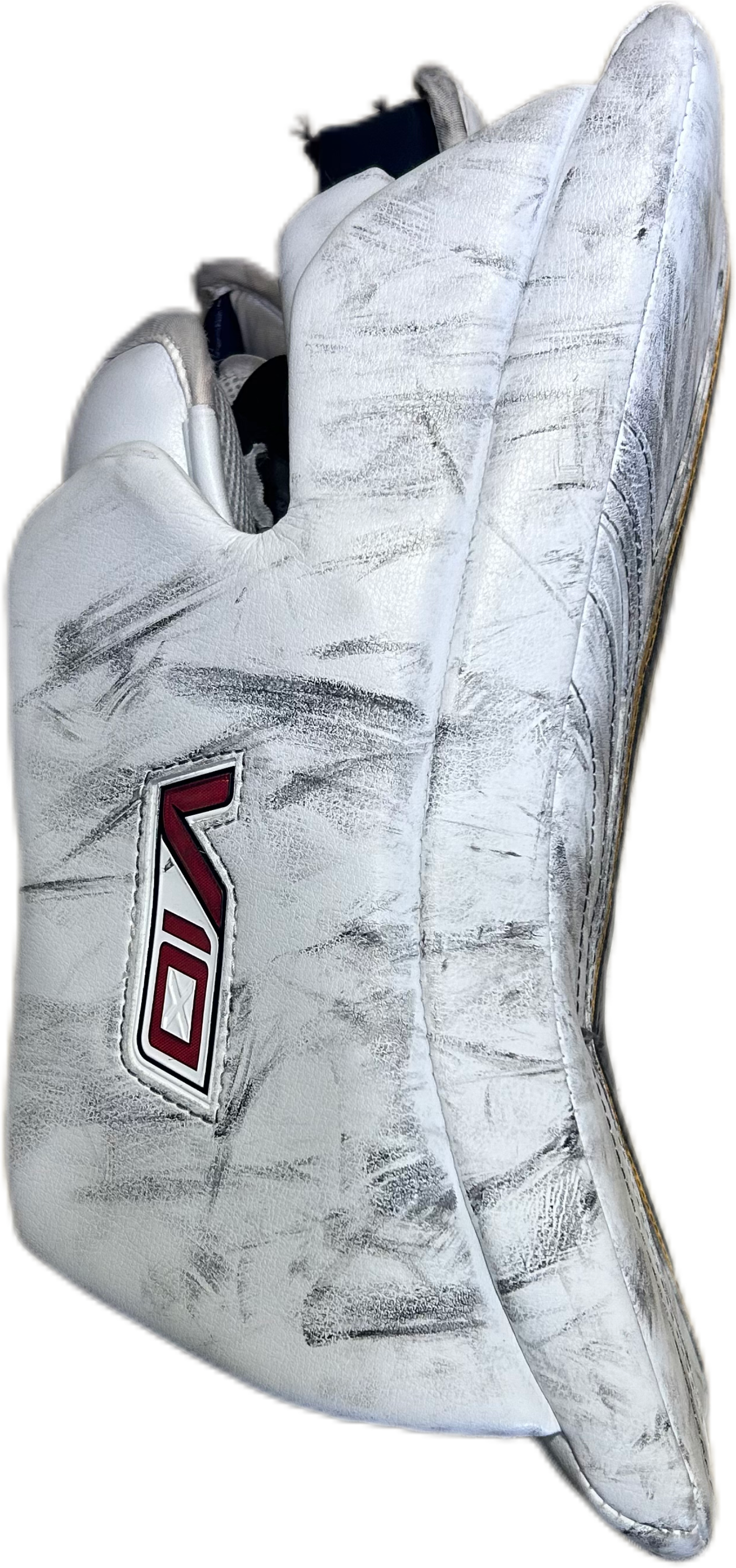 Vaughn Velocity V10 - Bloqueur de gardien de but Pro Stock d'occasion (blanc/bleu marine/jaune) n° 2